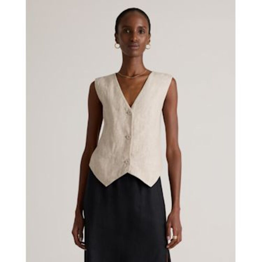 Quince Cream Sleeveless Vest